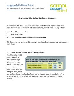 Helping Your High School Student to Graduate