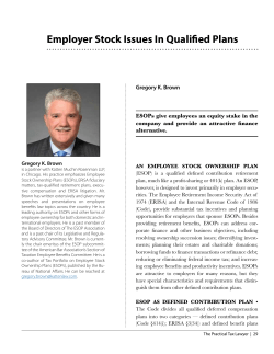 Employer Stock Issues In Qualified Plans