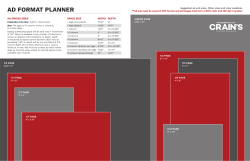 Print Specifications - Crain`s Chicago Business