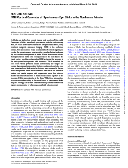 1 - Neural Bases of spatial cognition and action