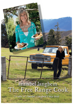 A taste of Annabel Langbein`s new book