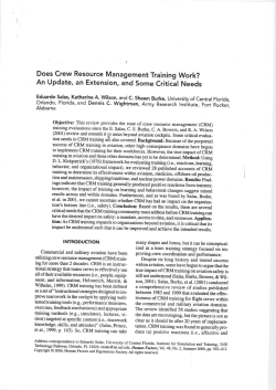 Does Crew Resource Management Training Work? An