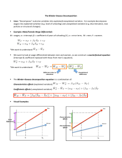 Decomposition cheat sheet