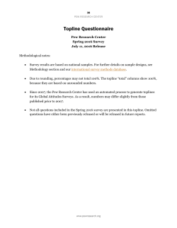 Survey - Pew Global Attitudes Project
