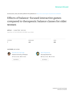 Effects of balance-focused interactive games compared to
