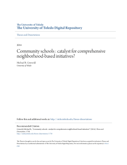 catalyst for comprehensive neighborhood