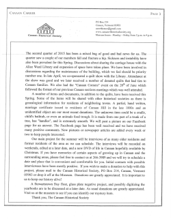 maniage certificate issued to residents of Canaan Hill in the late