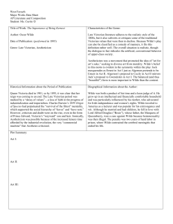 Major Works Data Sheet