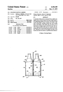 One-piece bottle carrier