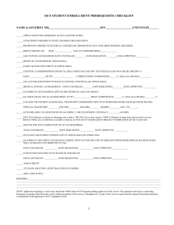 OCS Application Packet