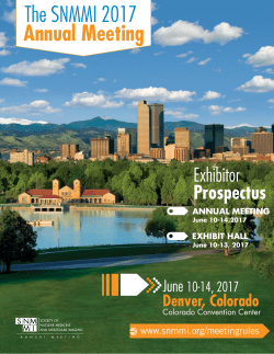 The SNMMI 2017 Annual Meeting