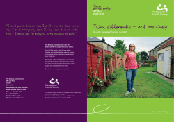 Think differently - act positively