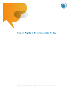 Human Rights in Communication Policy
