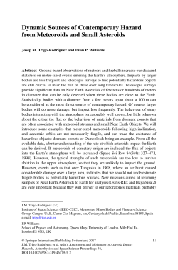 Dynamic Sources of Contemporary Hazard from Meteoroids and