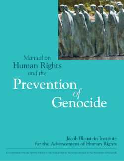 Manual on Human Rights and the Prevention of