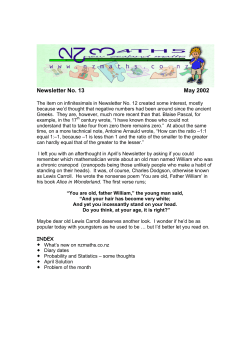 Newsletter No 13