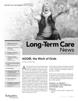 Long Term Care Section, Issue 32 September 2012, Long Term