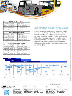 JBT AeroTech Aircraft Towing Range