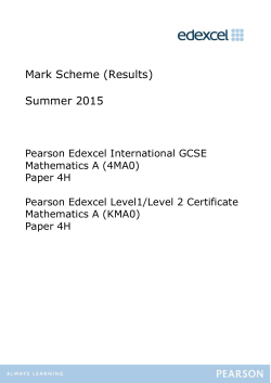 Mark Scheme - Edexcel