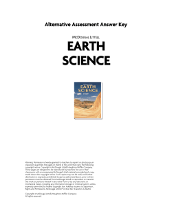 Alternative Assessment Answers