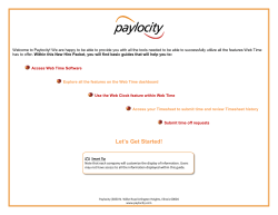 Let`s Get Started! - Paylocity Resource Documents