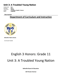 A Troubled Young Nation