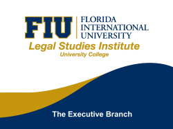 The Executive Branch