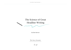 The Science of Great Headline Writing