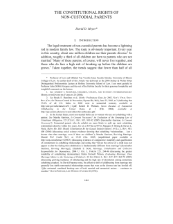 the constitutional rights of non-custodial parents