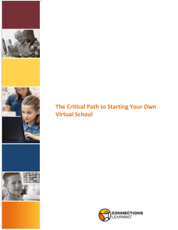The Critical Path to Starting Your Own Virtual School