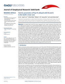 Seismic parameters of hcp-Fe alloyed with Ni and Si in the Earth`s