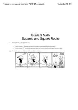 1- squares and square root notes TEACHER.notebook
