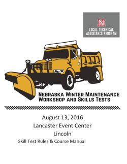 County Fair Skill Test Rules and Course Manual-2016