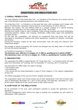 conditions and regulation 2017
