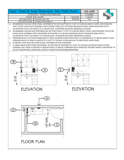 Paper Towel and Soap Dispensers, Non Toilet Room