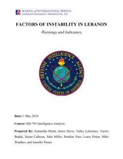 factors of instability in lebanon