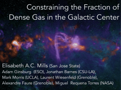 Constraining the Fraction of Dense Gas in the Galactic Center
