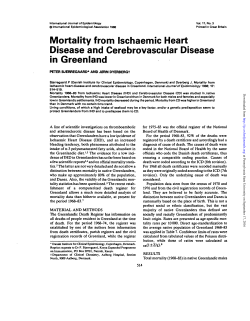 Mortality from Ischaemic Heart Disease and