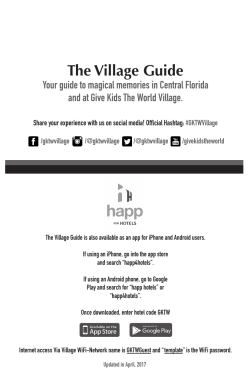 The Village Guide - Give Kids the World