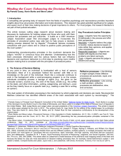 Minding the Court: Enhancing the Decision