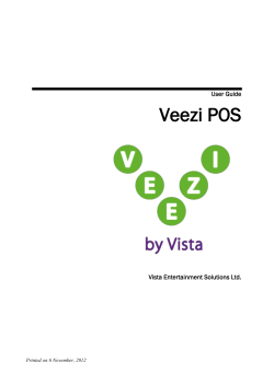 User Guide Veezi POS