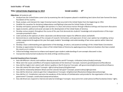 8th Grade - SS - Fairfield Area School District