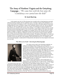 Campaign - &ldquo;We came here with the best army the Confederacy ever