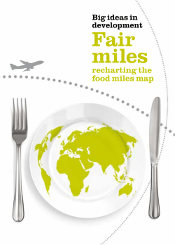 Fair miles - iied iied - International Institute for Environment and