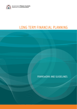 Long Term Financial Planning Framework and Guidelines