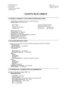 SAFETY DATA SHEET