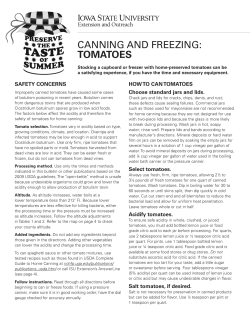 canning and freezing: tomatoes - Extension Store