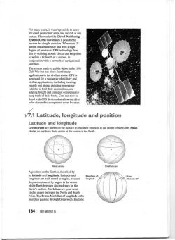 Latitude, longitude and position