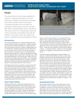 SSL Technology Fact Sheet: Flicker