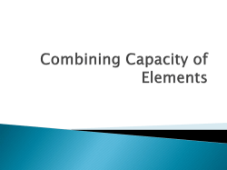 Combining Capacities